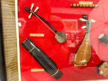 Load image into Gallery viewer, Framed Mini East Asian Musical Instruments Shadowbox Art

