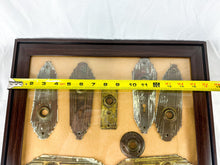Load image into Gallery viewer, Framed Assorted Antique &amp; Vintage Door Plates Wall Decor

