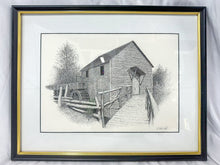 Load image into Gallery viewer, &quot;Mill Illustration&quot; by P. Walter Platt, 2001, Framed, Signed
