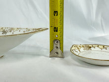 Load image into Gallery viewer, Vintage Hand-Painted Nippon Celery Platter &amp; 5 Salt Cellars Set
