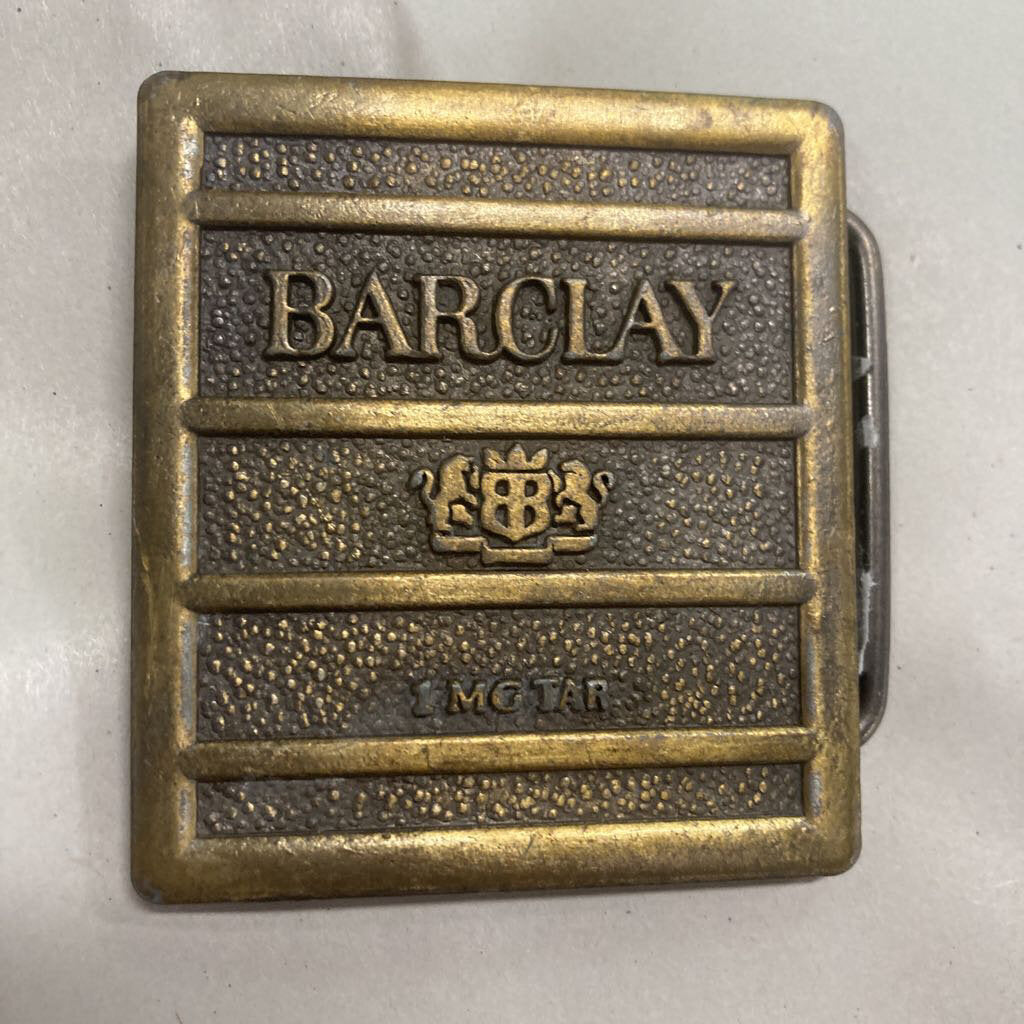 Vintage Barclay Cigarettes Belt Buckle